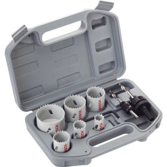 Coffret De 9 Pieces De Scies Trepans Bimetal Hss Pour Electricien Bosch Achat Vente Scie Trepan Cloche 9 Pieces De Scies Trepans Bime Cdiscount