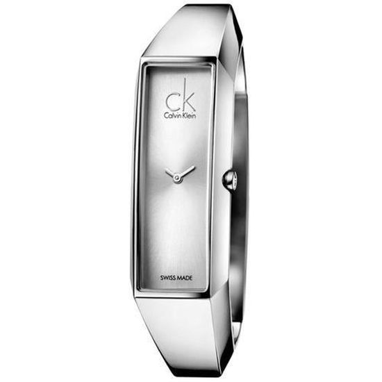 Calvin Klein montre pour femme rectangulaire bracelet et fond