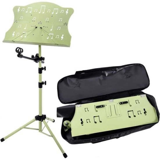 Pupitre à Partitions Réglable En Hauteur - Bois Et Métal, Pliable - Pour Pratique Musicale