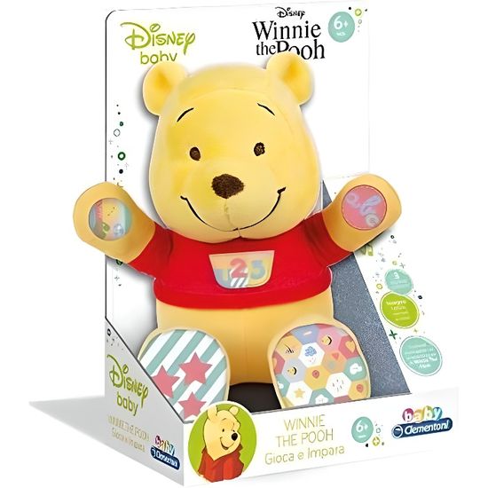 Bébé Disney en peluche Winnie l'Ourson parlant et apprenant