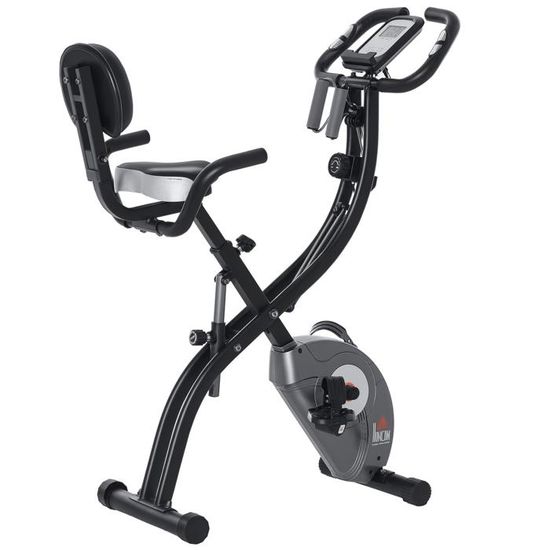 Vélo Fitness Pliable Vélo D'appartement Pliable Vannect - 16 Niveaux - Moniteur LCD - Charge Max 150 Kg - Silencieux Vélos D'appartement
