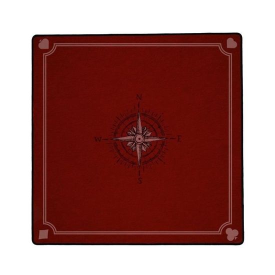 Tapis de Jeux Cartes Bordeaux - IMMERSION - 50 x 50 cm - Confort de jeu incomparable