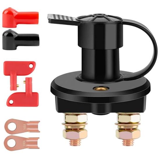 Interrupteur De Batterie - Isolateur Coupe Circuit 12V / 24V Bipolaire  Voiture - Cdiscount Auto