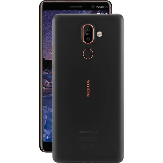 Nokia 7 plus, 15,2 cm (6"), 64 Go, 12 MP, Android, 8.0 (Oreo), Noir, Cuivre