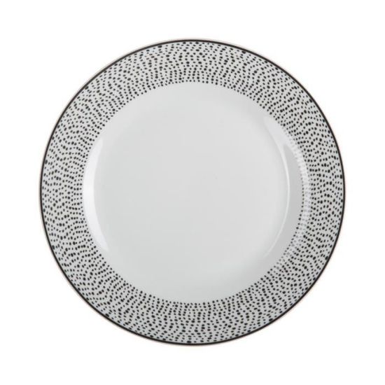 Lot de 6 Assiettes Plates Instant 27cm Blanc - Maison