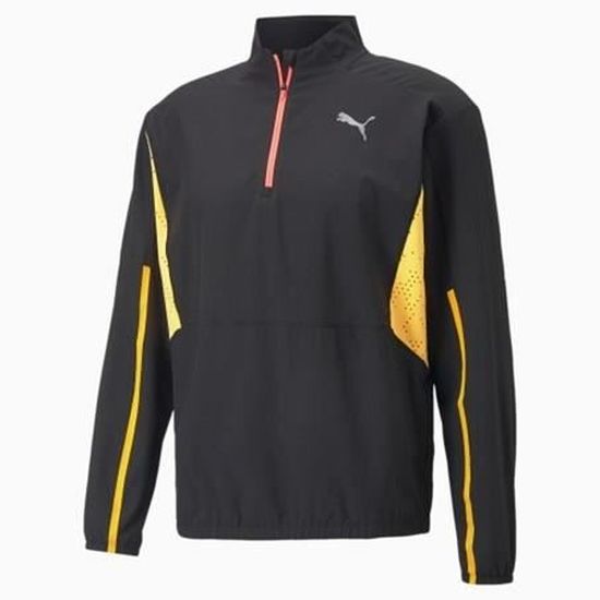 Veste de Running - PUMA - Homme - Noir/Jaune