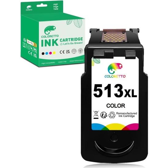 Cartouche D’encre Couleur CL-513 Compatible Canon Pixma - Neuf, Triple Couleur