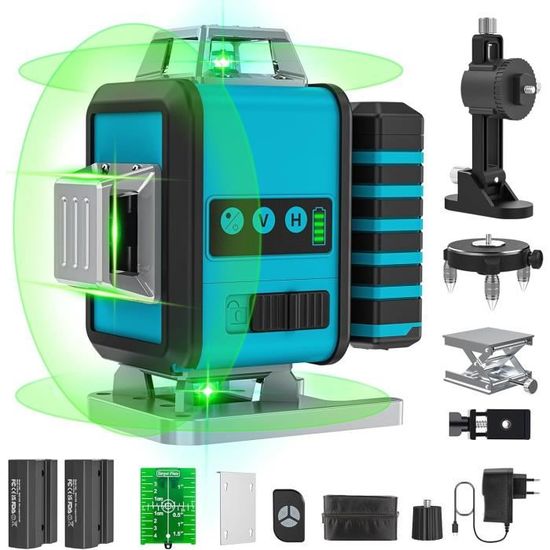 16 Niveau Laser Vert PRO, 4X360° 4D Niveau Laser Vert à Croix Professionnel pour la Construction (LLE-L09-4D) - Chine Niveau laser, niveau laser auto-nivelant