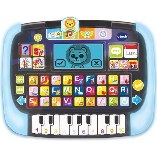 Tablette éducative VTECH P'tit Genius Magic Light pour enfants de 2 ans et plus - Noir/Bleu - Mixte
