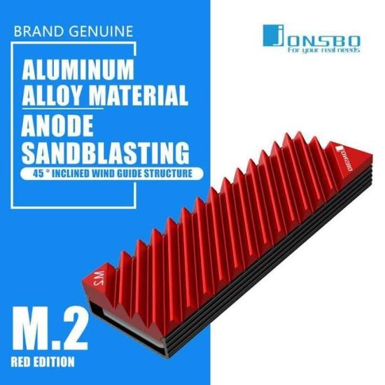 Dissipateur Thermique En Aluminium Pour SSD M.2 - 70x22x3mm, Avec Ruban Thermique, Compatible PC Et PS5