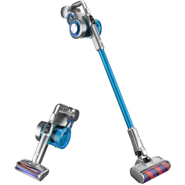 JV85 - Aspirateur balai sans fil et sans sac avec Batterie amovible, 185AW, Autonomie de 60 minutes, Moteur Cyclonique, Filtre HEPA