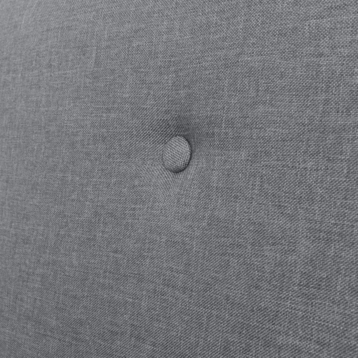 Canapé à 2 places Tissu Gris clair-QIM