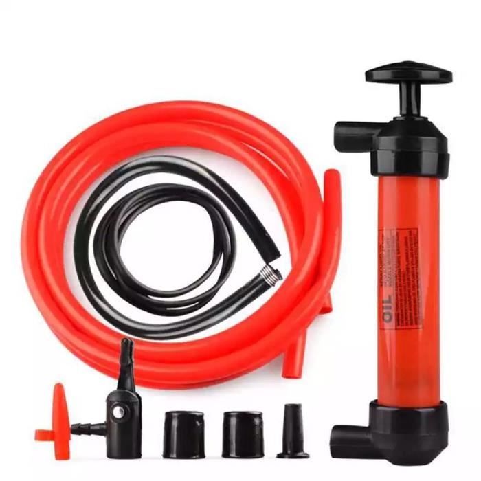 Pompe Siphon Manuel Pompe à Huile Vidange 200cc Pompe à Air Manuelle pour Extraction et Transfert de Carburant Essence Liquide Gaz