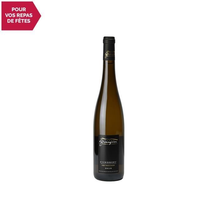 Condrieu Les Terrasses Blanc 2018 - 75cl - Domaine Roland Grangier - Vin AOC Blanc de la Vallée du Rhône - Cépage Viognier