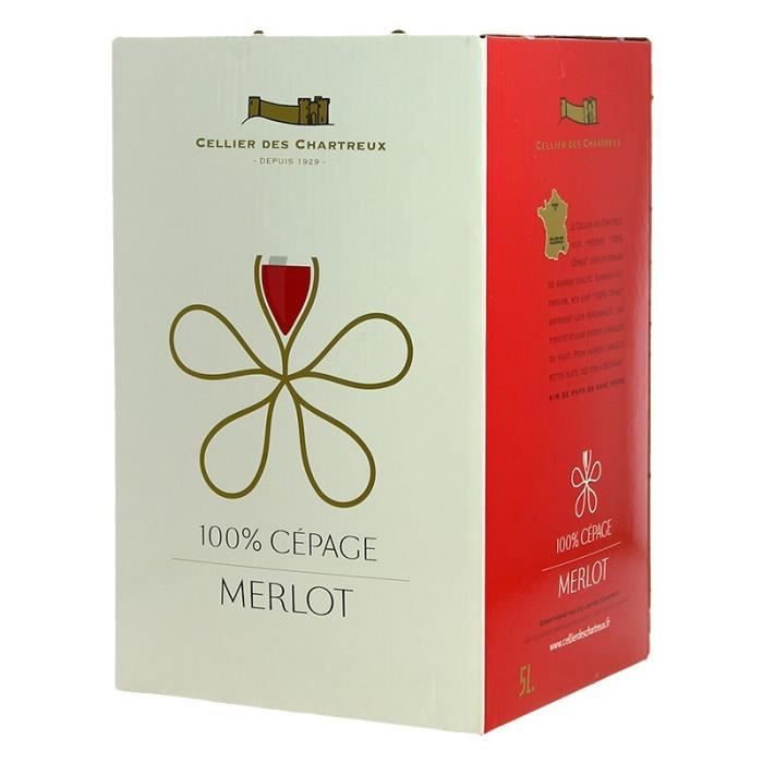 CELLIER des CHARTREUX MERLOT BIB 5L