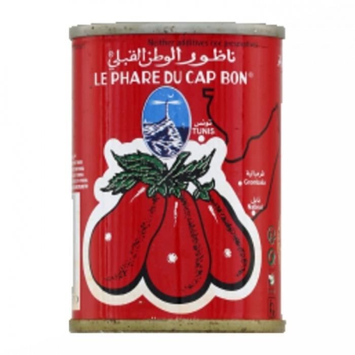 Double concentré de tomate - Le Phare du Cap Bon - conserve 140g (1/6)