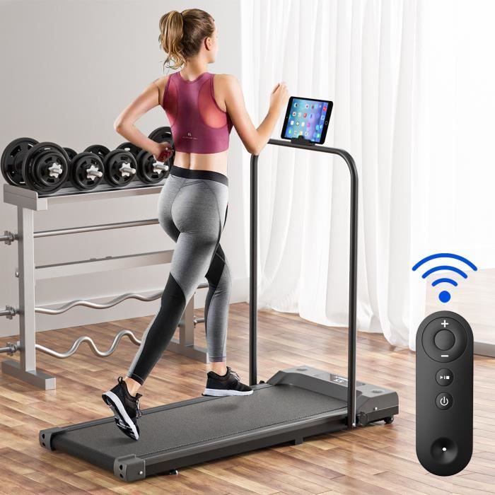 GEEMAX Tapis de Course Tapis Roulant Machine 1-10km/h de Marche et Jogging Fitness Avec Télécommande 2 en 1