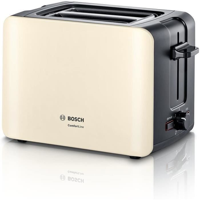 TOASTER Bosch TAT6A117 ComfortLine Grillepain 1090 W Noircregraveme226