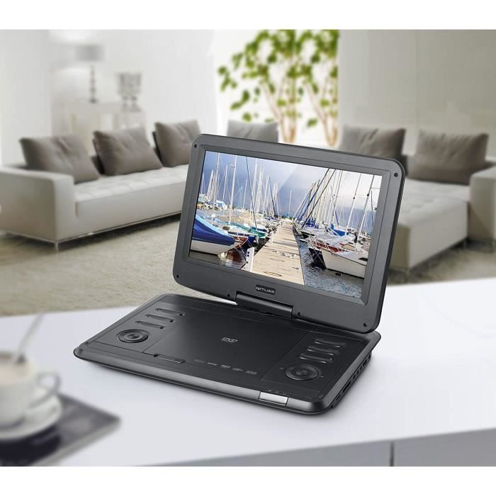 Muse M-1270 DP Portable DVD player Convertible 12- Noir - Lecteurs DVD-Blu-Ray portables (30,5 cm (12-), LCD, 30 cm, 4:3, 16:9, 1