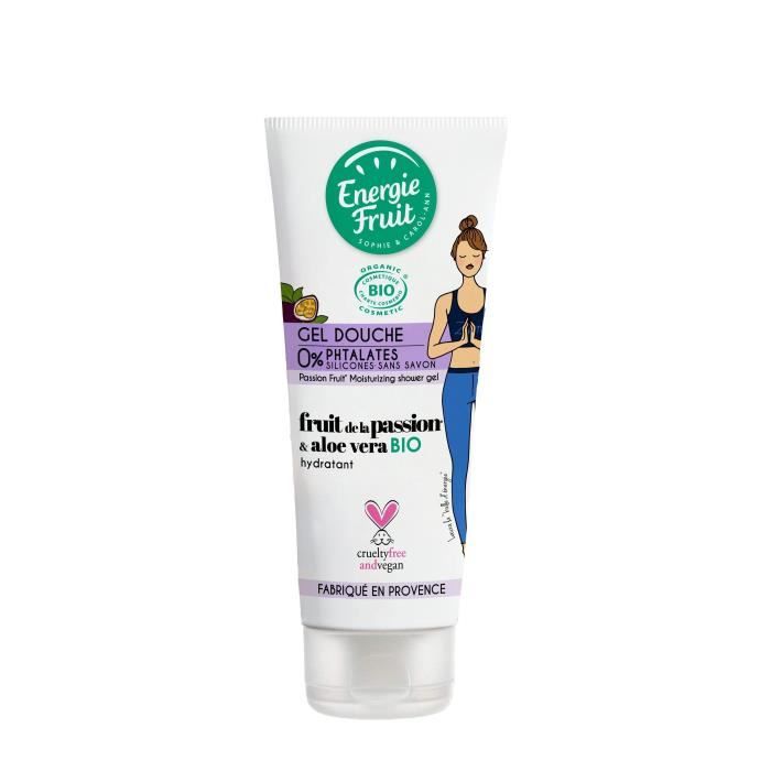Gel Douche Bio Fleur De Passion & Huile D'argan 98% Ingredients D'origine Naturelle