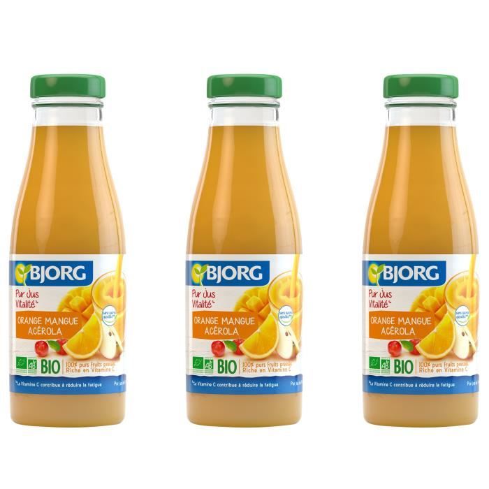 BJORG Jus Vitalité Orange Mangue - Bio - 75 cl