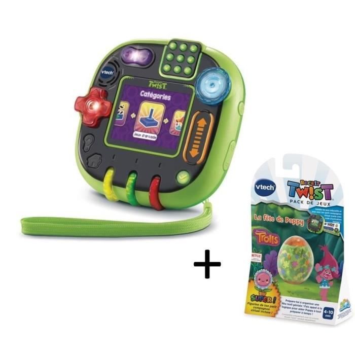 VTECH - Console RockIt TWIST - Vert translucide & Jeu Trolls
