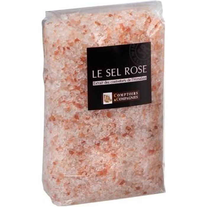 Sel Rose cristaux - sachet 1 kg - Comptoirs et …