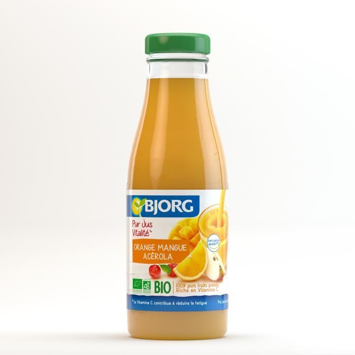 BJORG Jus Vitalité Orange Mangue Bio 75cl