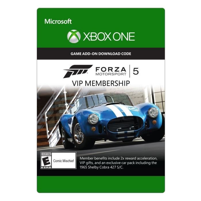 Forza Motorsport 5: VIP Membership jeu Xbox One - DLC