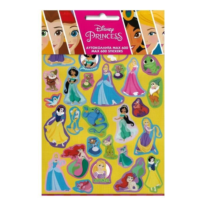 600 stickers Princesse enfant Autocollant Cendrillon Aurore Belle GUIZMAX