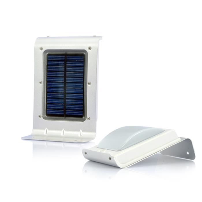 Lampe à LEDs avec panneau solaire et capteur so…