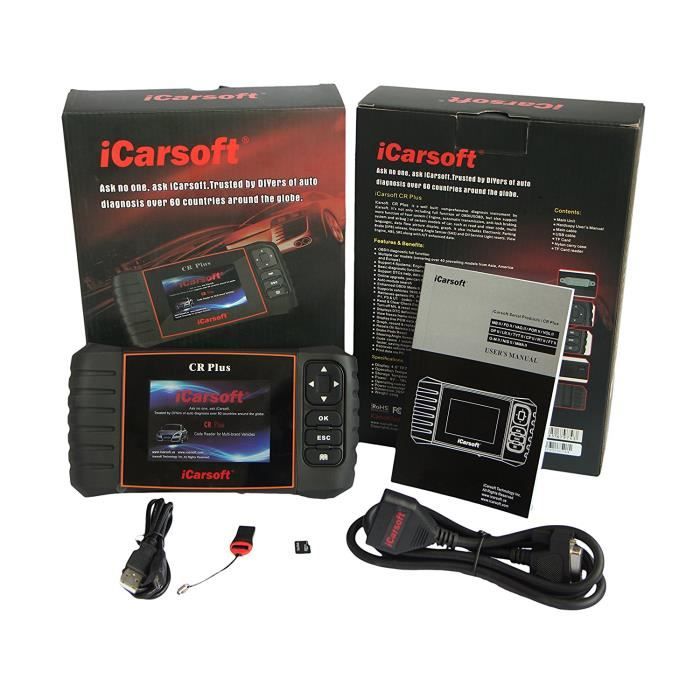 Icarsoft Cr Plus OBD2 Diagnostic Appareil Canbus Universel Ecran Couleur