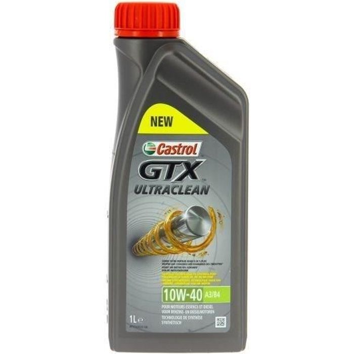 CASTROL Huile moteur GTX Ultraclean 10W-40 A3/B4 - 1 L