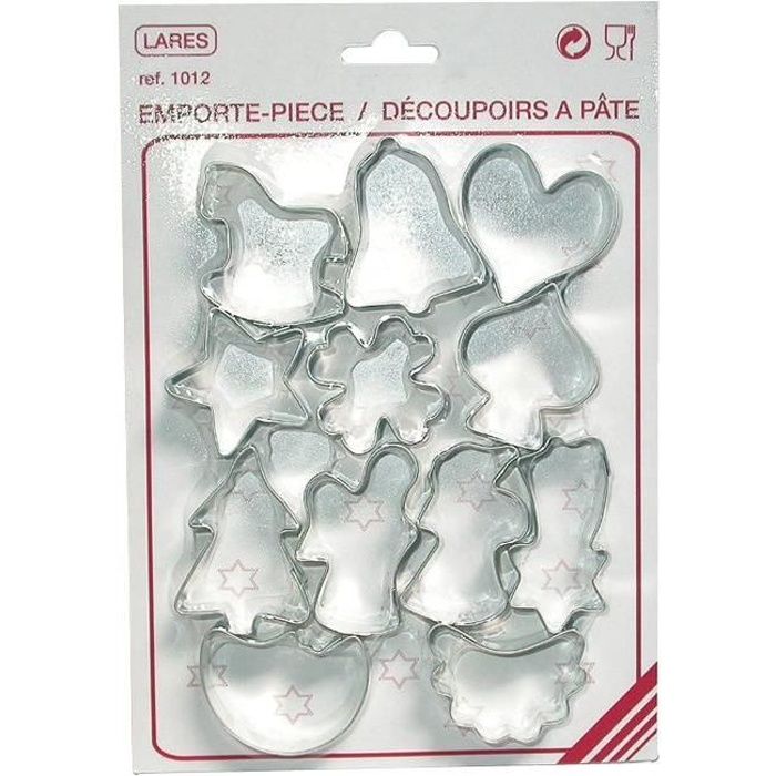 LARES Emporte-pièce assortis Noël x12