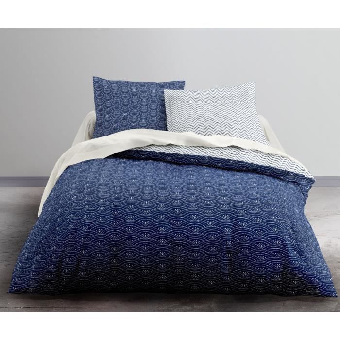 TODAY Parure de couette Microfibre 100% Polyester CRAZY KHALA 220x240 cm - 1 housse de couette et 2 taies d'oreiller TODAY
