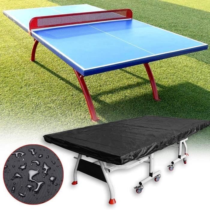 Table De Tenni Housse Protection Imperméable Respirante Ping-Pong Polyester Oxford Résistant À L Eau Aux Uv