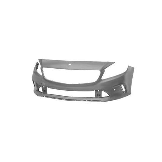 Pare chocs avant pour MERCEDES (W176) CLASSE A depuis 2015, trous capteurs radars et moulures.