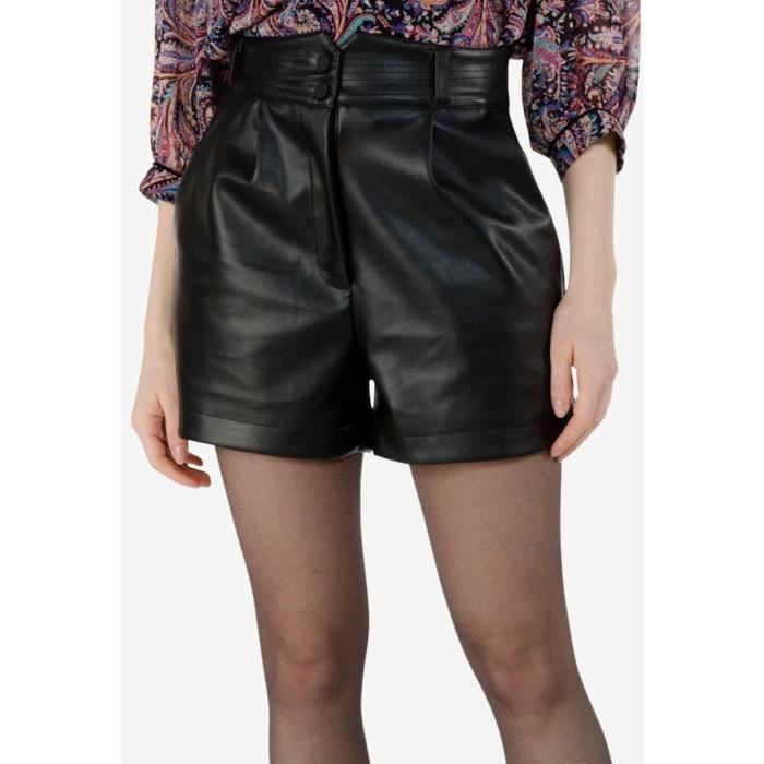 Short en simili PIERRETTE Noir