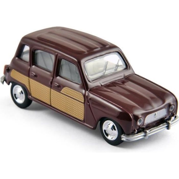 Miniatures montées - Renault 4L Parisienne bordeaux - échelle 3- 1966 Norev