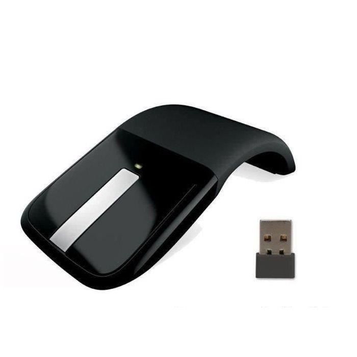 MICROSOFT Arc Touch Mouse - Souris optique - 2 boutons - Sans fil - Récepteur USB - Noir