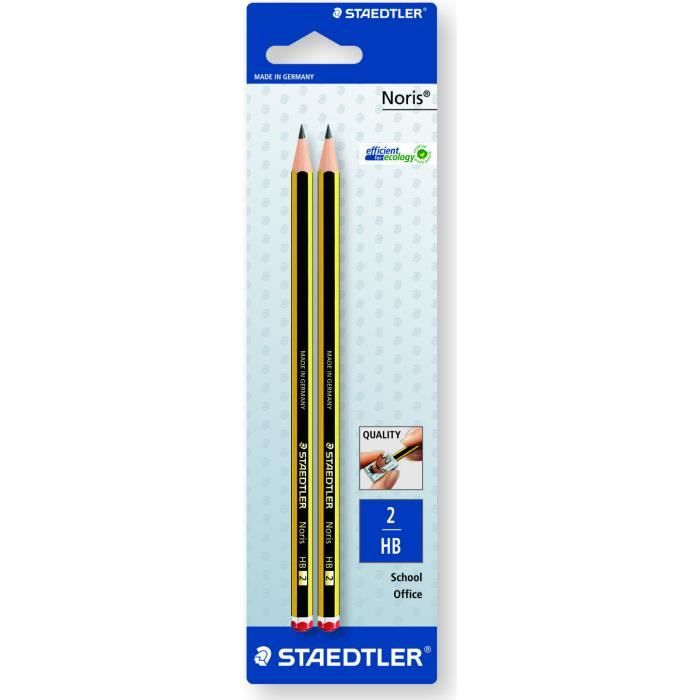 Staedtler 120-2 BK2D, 2HB, Noir, Jaune, Allemagne, PEFC, Ampoule, 2 pièce(s)