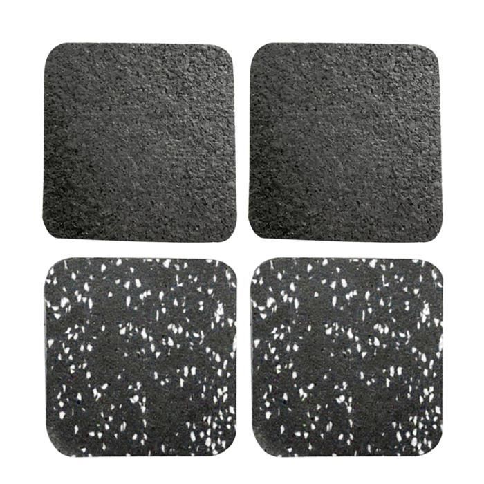 4x Tapis de Course Noir + Blanc