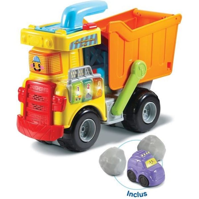 VTECH - Tut Tut Bolides - Mon Super Camion Benne 2 en 1