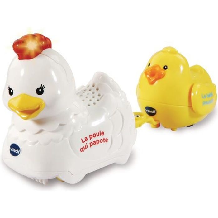 VTECH - 509605 - Tut Tut Animo - Cocotte la poule qui papotte et Picotin le bébé poussin