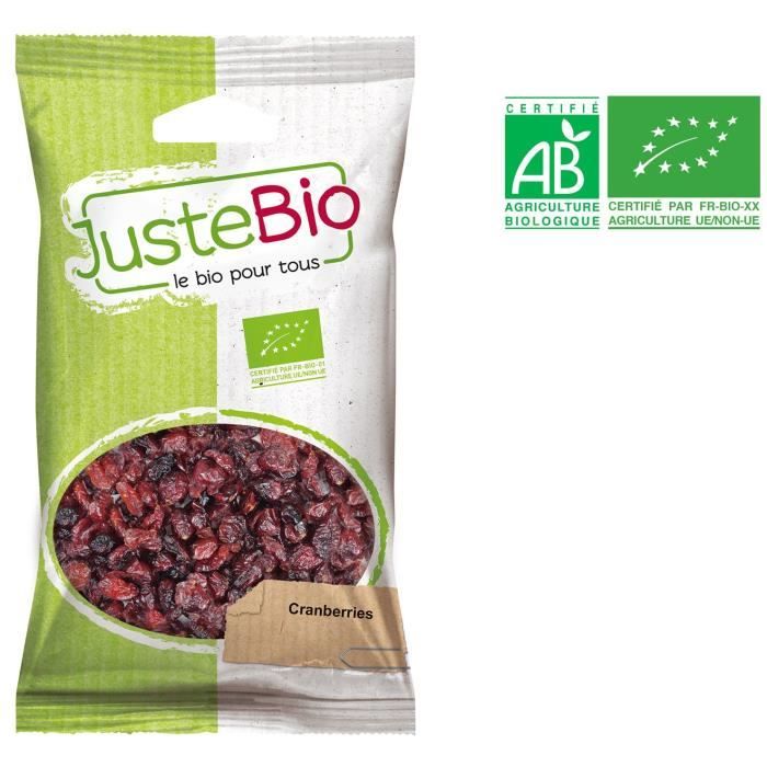 cranberries juste bio 100g 100g Juste Bio