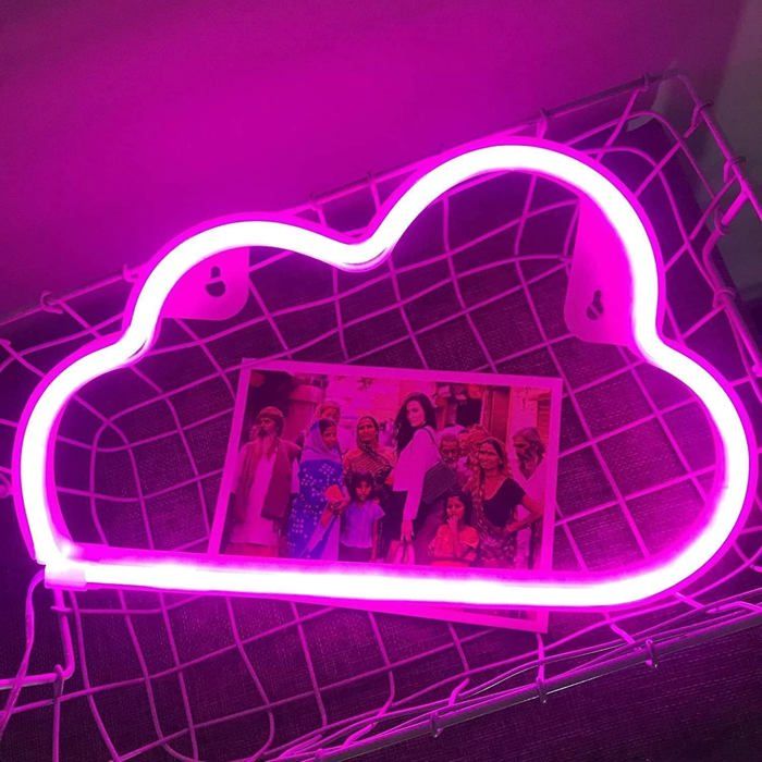 Enseigne Lumineuse LED Néon "Once Upon A Time" Blanc Froid, Décoration Murale S (acrylique)