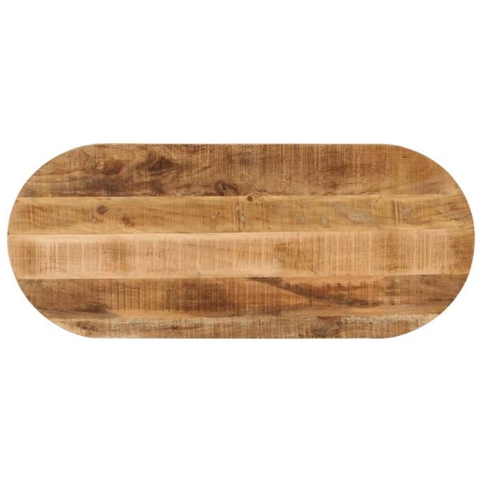 vidaXL Dessus de Table Dessus de Table de Remplacement Dessus de Rechange Salle à Manger 80x40x25 cm Ovale Bois Massif 370102