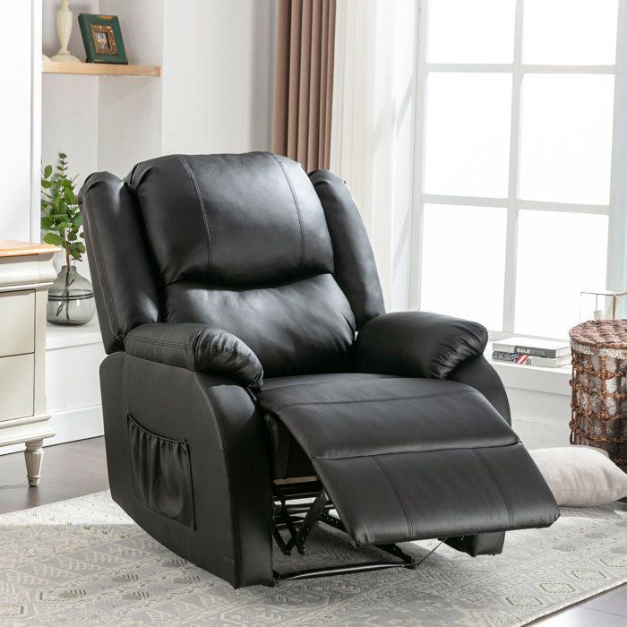 Fauteuil Relax Avec Repose-Pieds - Style Scandinave, Velours, Pieds Métal, Pour Salon Et Chambre