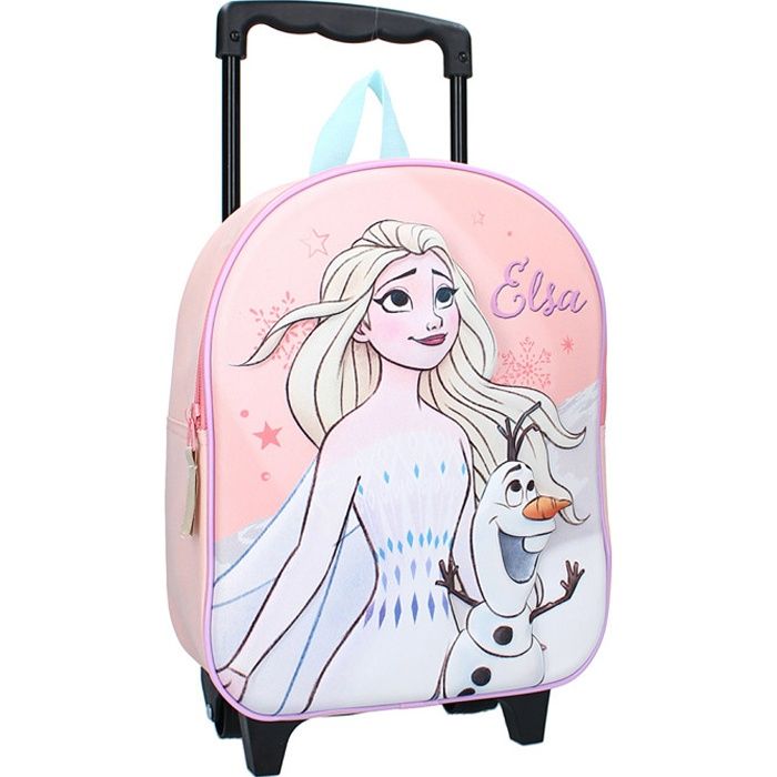 Sac à dos à roulettes maternelle 3D LA REINE DES NEIGES Cool