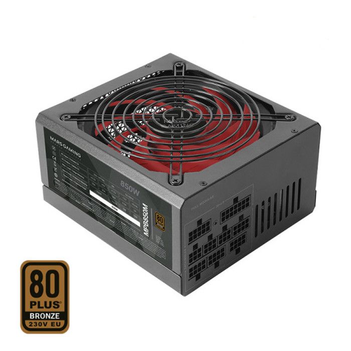 Mars Gaming MPB850M 80 Plus entièrement modulaire - vue 2